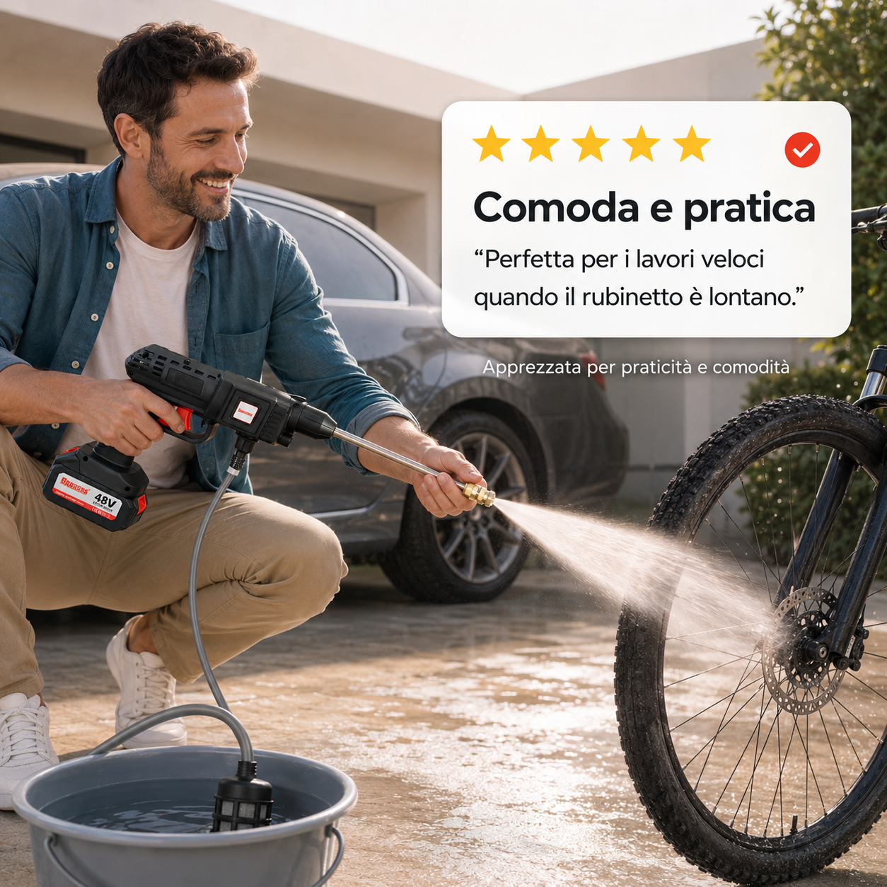 HydroPronto™ – Idropulitrice Portatile a Batteria