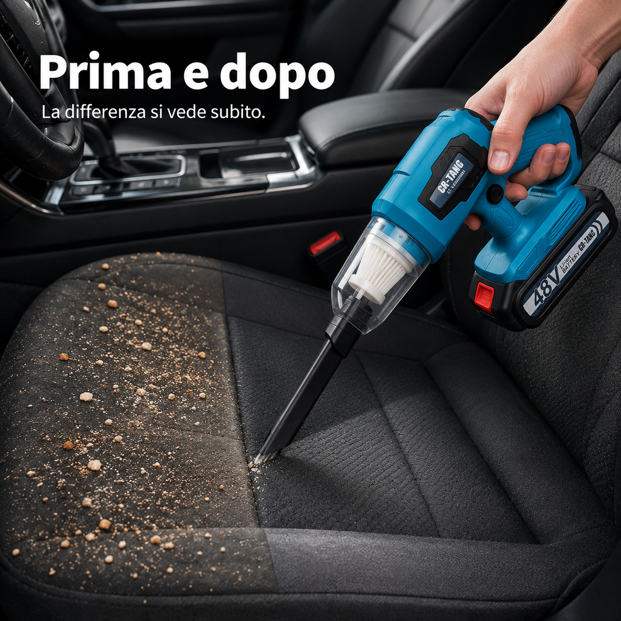 AutoPronto™ AirForce – Aspirapolvere e Soffiatore Portatile per Auto